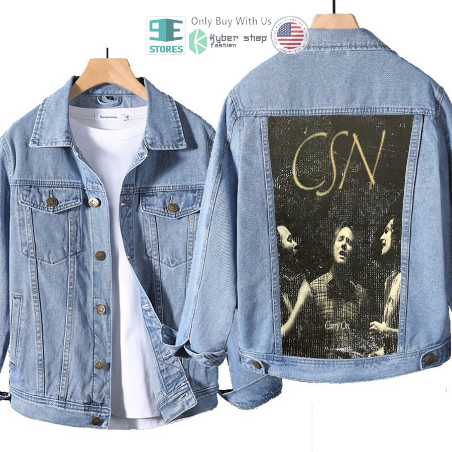 crosby stills nash young csn album denim jacke 1 9483