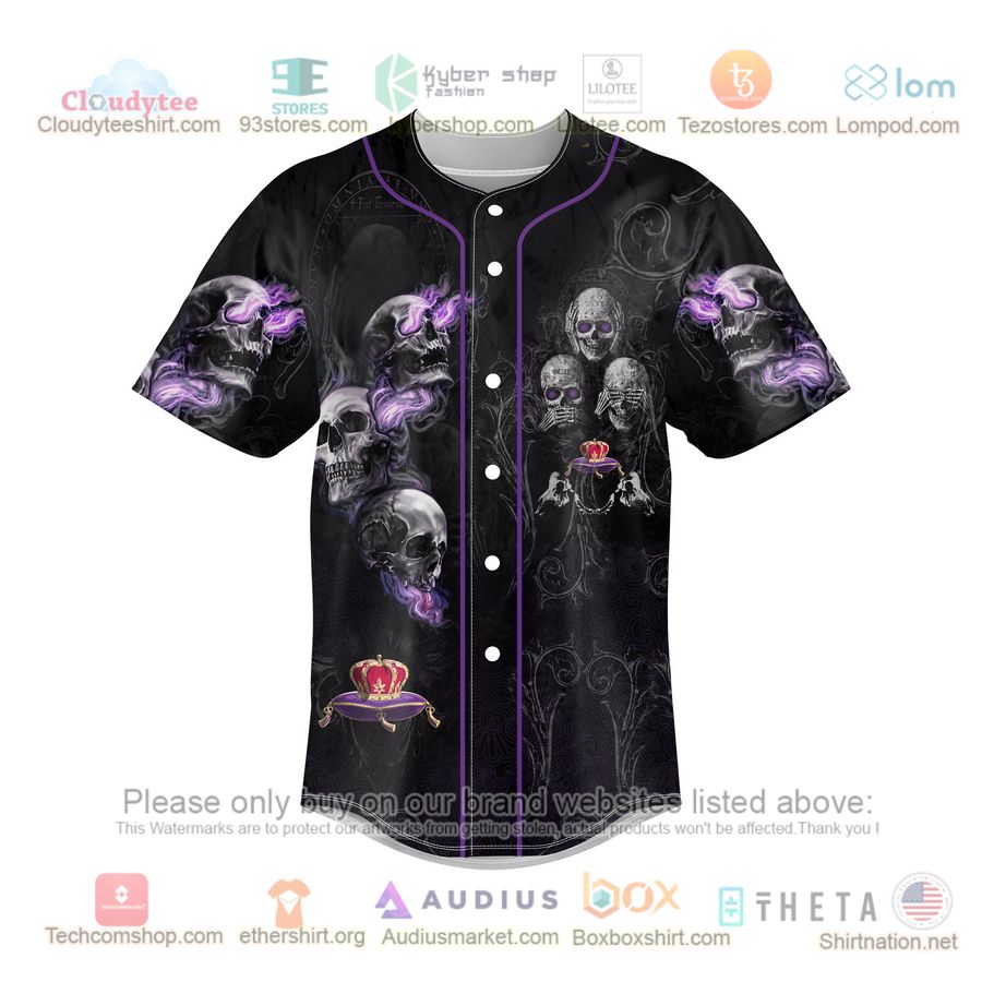 crown royal no evil skull baseball jersey 2 40115