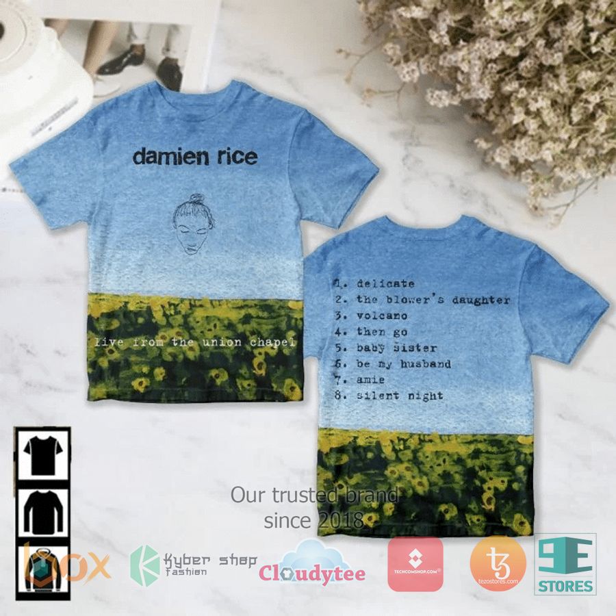 damien rice live from the union chapel album 3d t shirt 1 6950