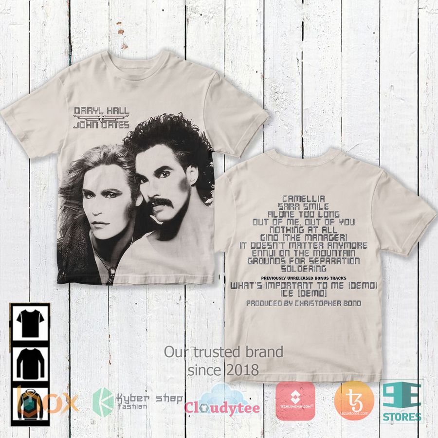 daryl hall and john oates album 3d t shirt 1 11776