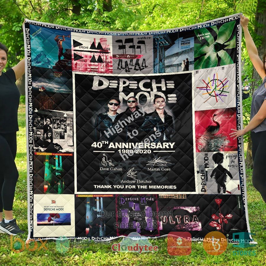 depeche mode band 40th anniversary quilt 1 35752