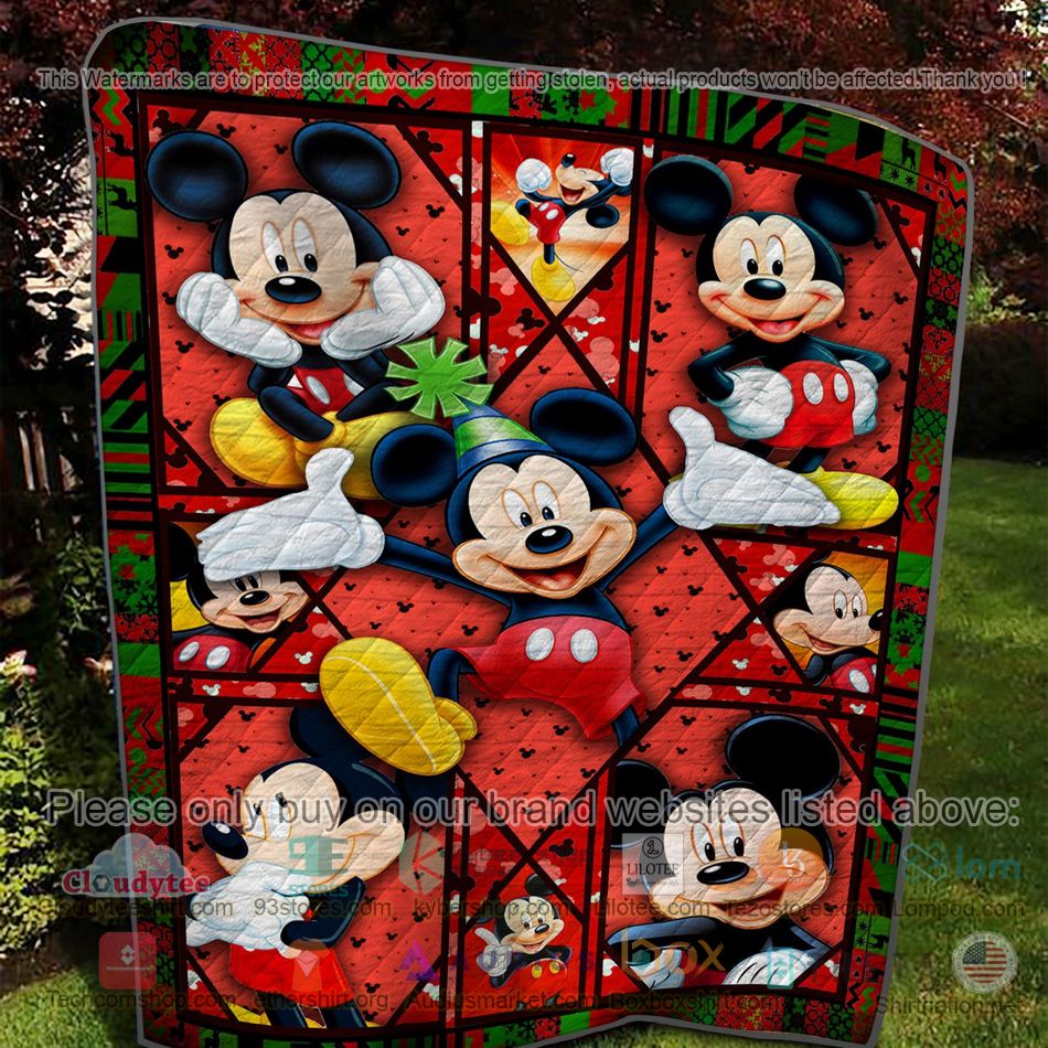 disney mickey red quilt 2 72680