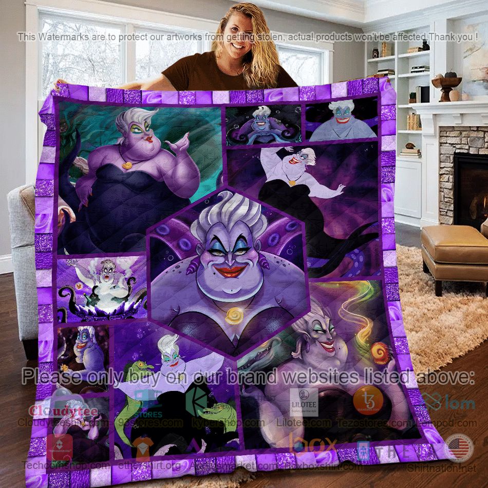 disney sea witch ursula quilt 1 39292