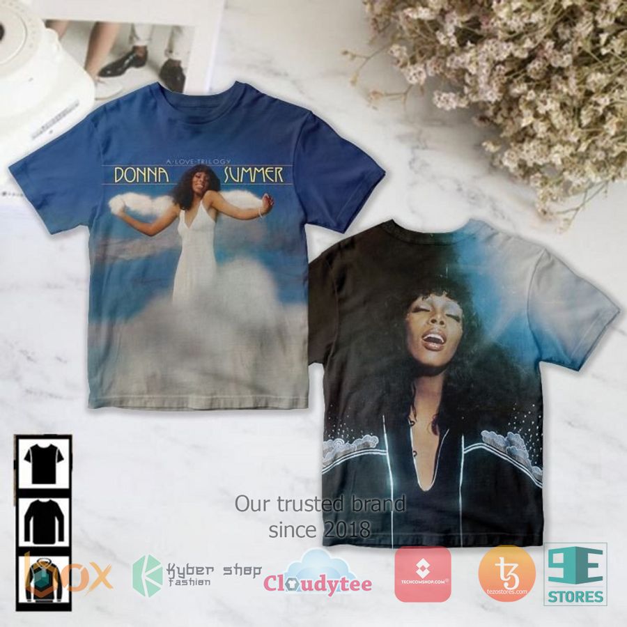 donna summer a love trilogy album 3d t shirt 1 25975