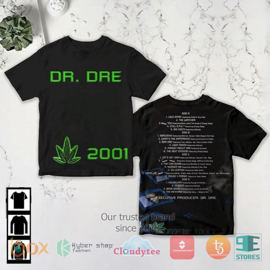 dr dre 2001 album 3d t shirt 1 65578