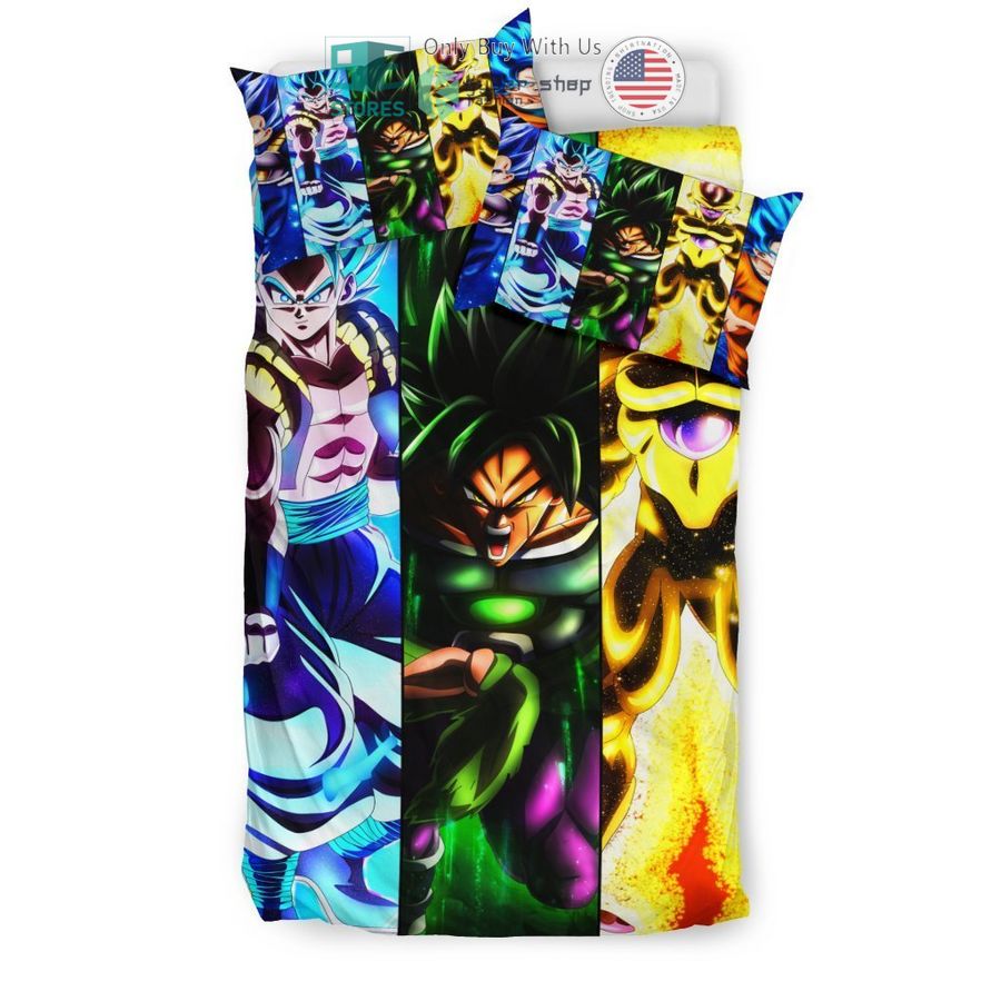 dragon ball main characters multicolor bedding set 2 60497