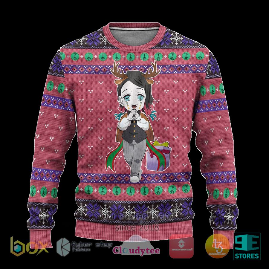 enmu demon slayer anime ugly christmas sweater 1 69623