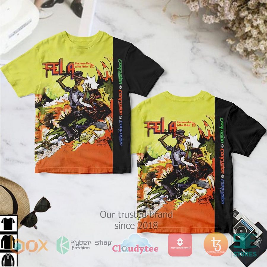 fela kuti confusion album 3d t shirt 1 4469