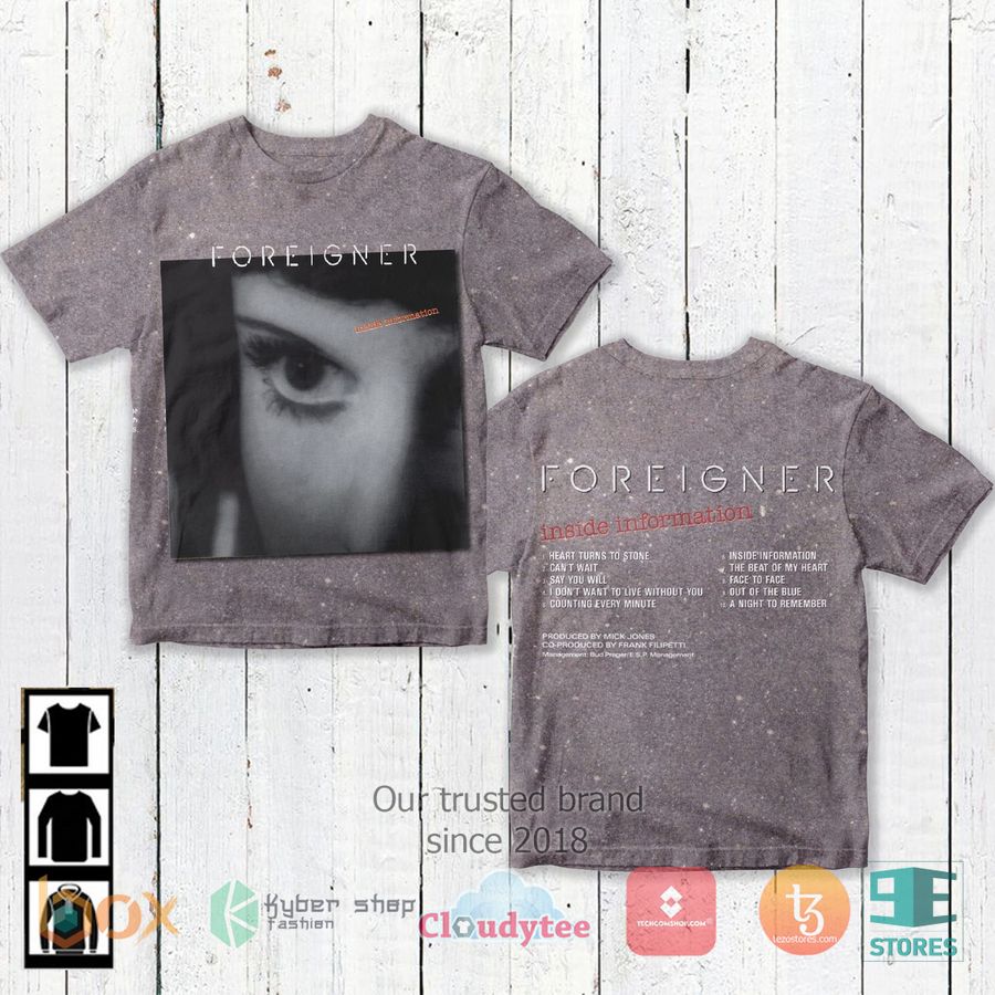 foreigner band inside information album 3d t shirt 1 8601