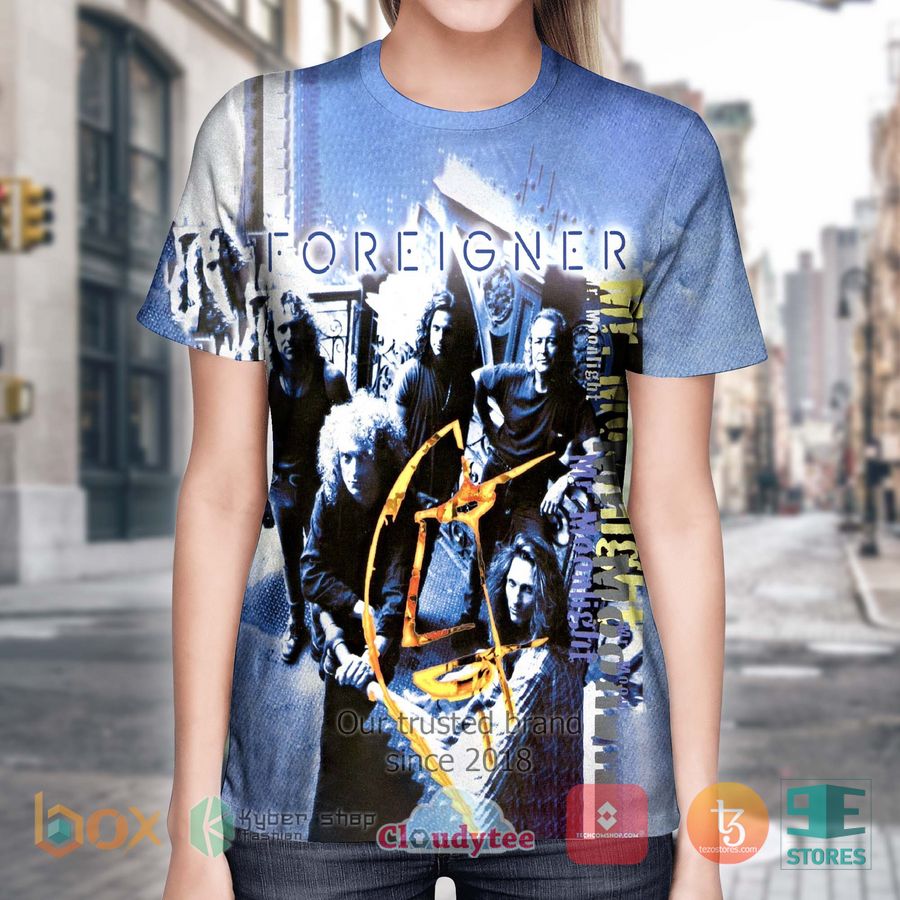 foreigner band mr moonlight album 3d t shirt 2 39271