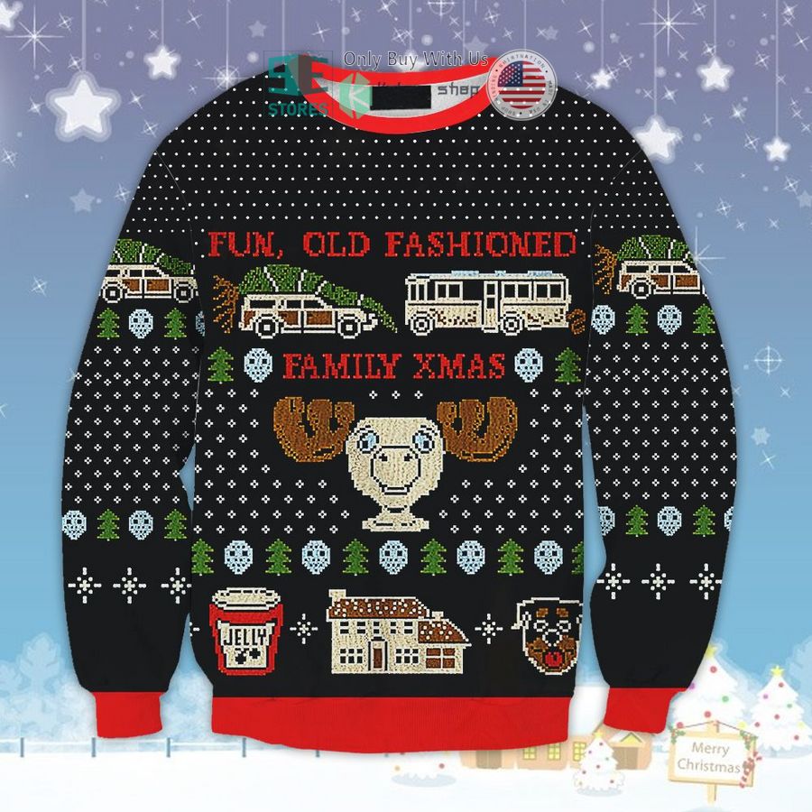 fun old fashioned family xmas sweatshirt sweater 1 15477