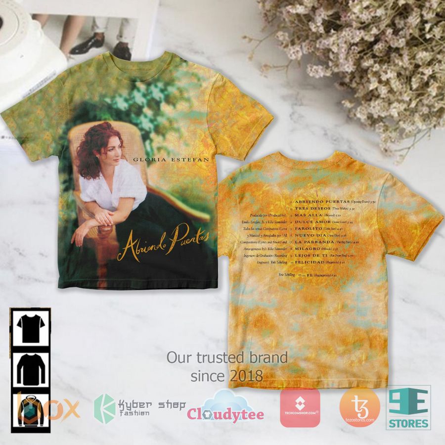 gloria estefan abriendo puertas album 3d t shirt 1 56518