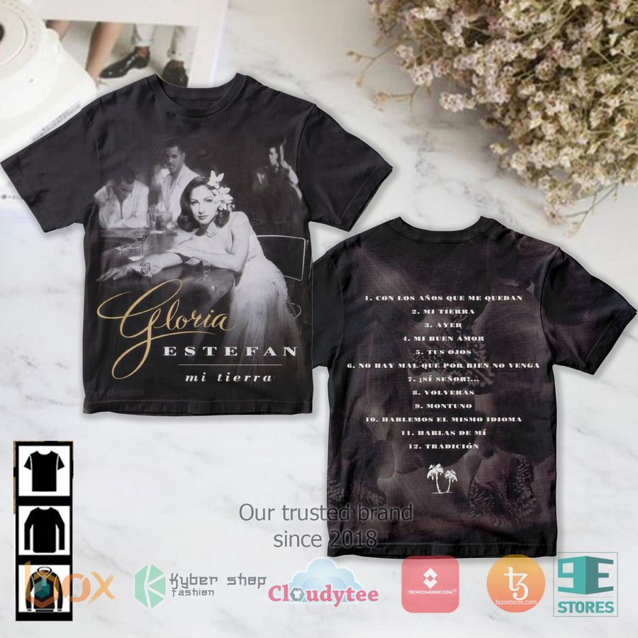 gloria estefan mi tierra album 3d t shirt 1 52504