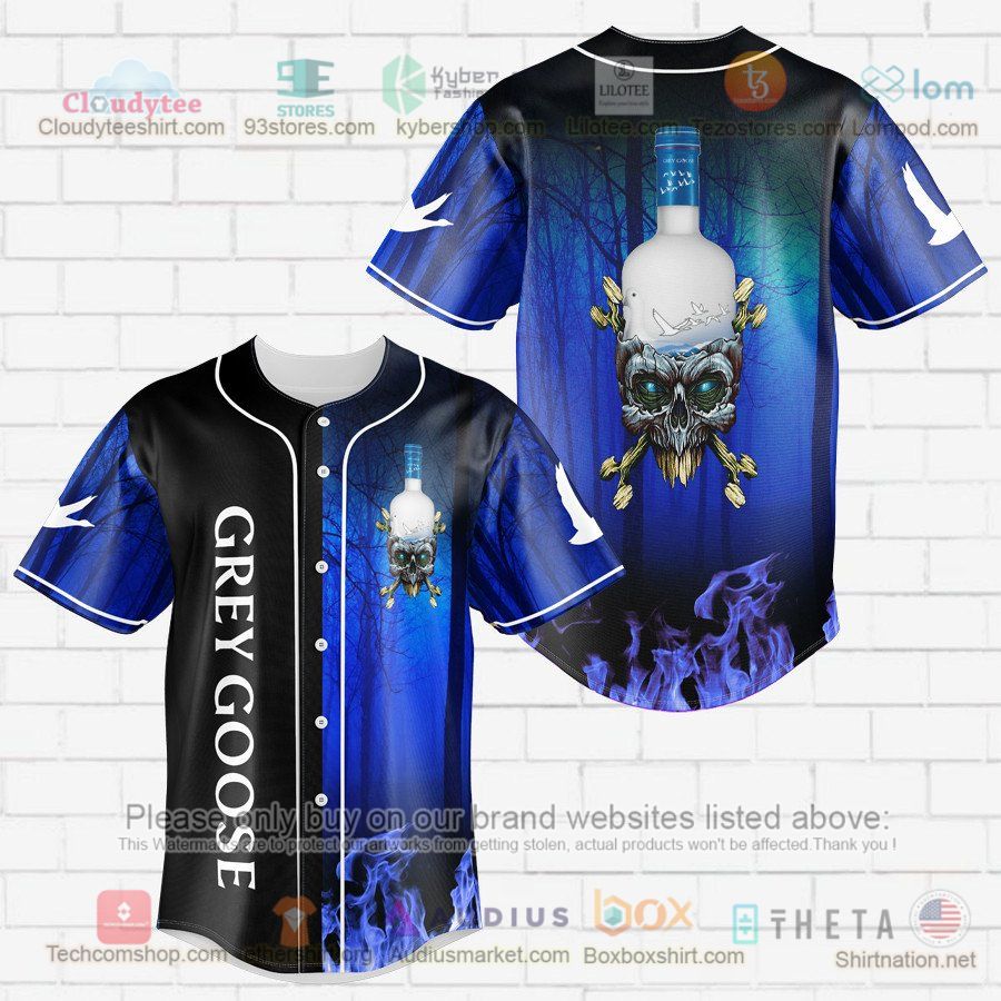 grey goose skull head baseball jersey 1 29369