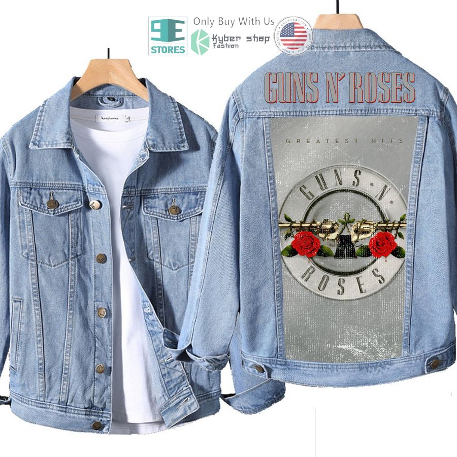 guns n roses band greatest hit album denim jacket 1 94884