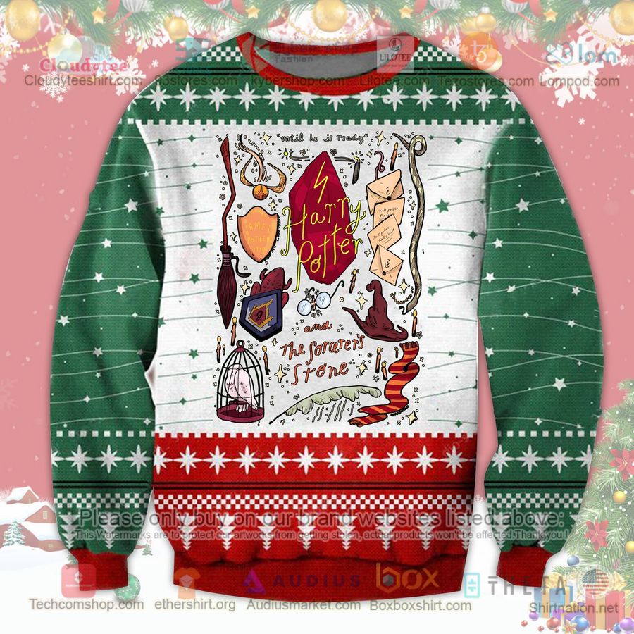 harry potter and the sorcerers stone christmas sweatshirt sweater 1 12061