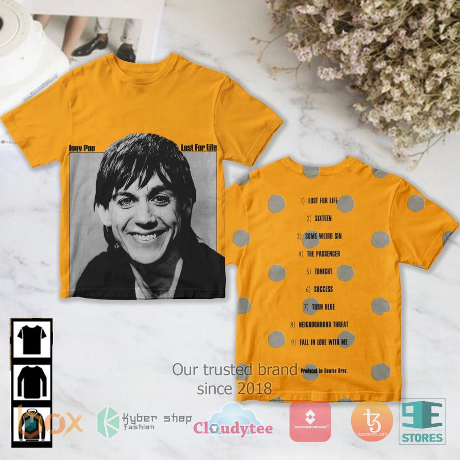 iggy pop lust for life album 3d t shirt 1 35231