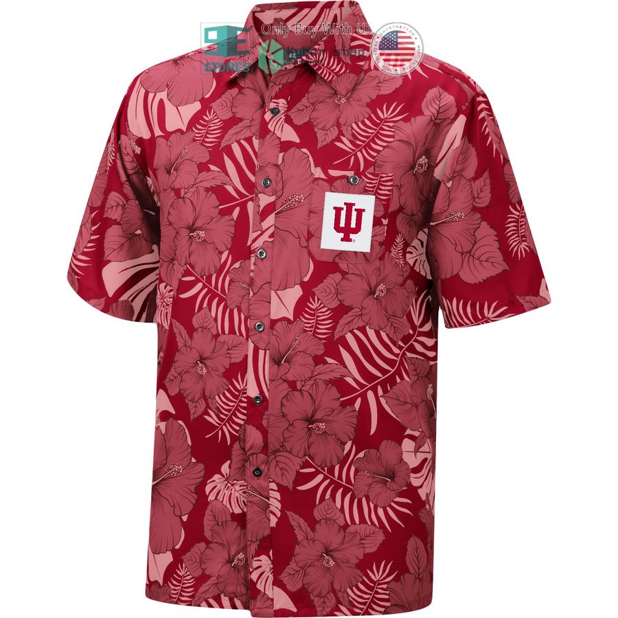 indiana hoosiers colosseum the dude camp crimson hawaiian shirt 2 63200