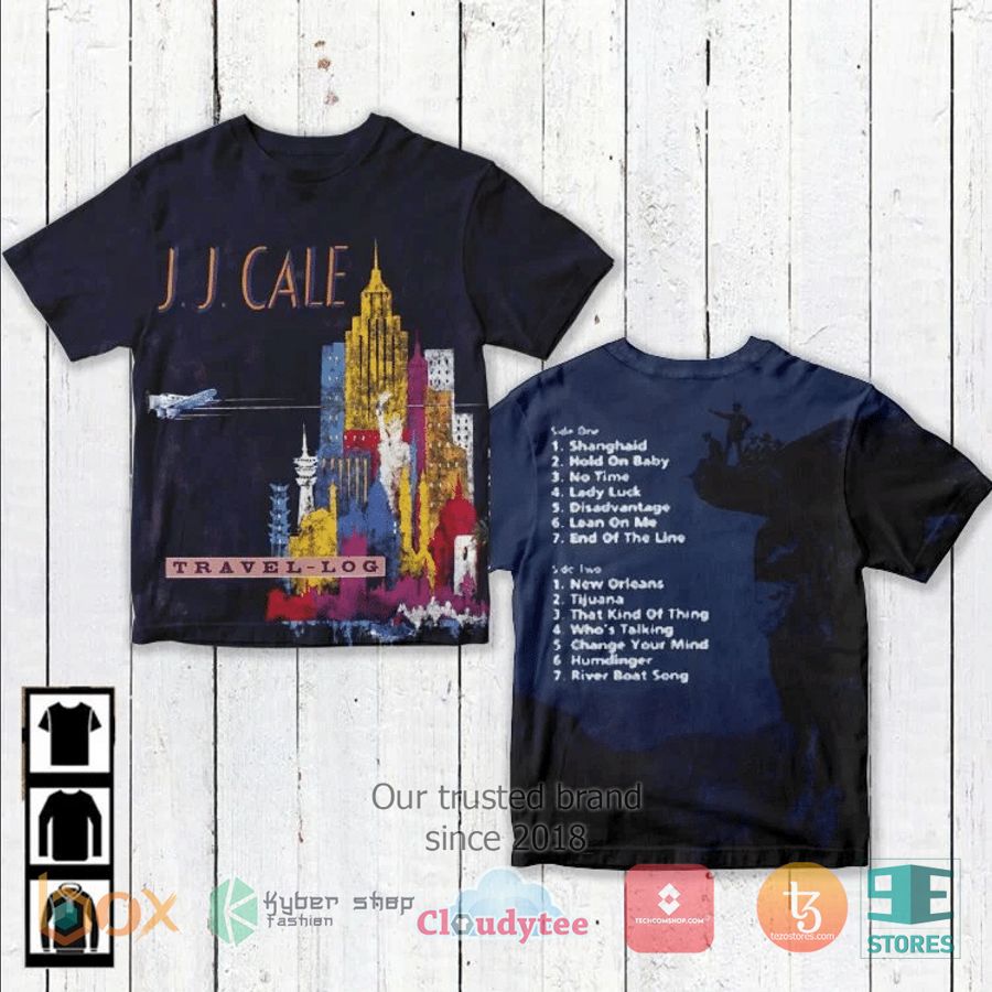 jj cale travel log album 3d t shirt 1 18155