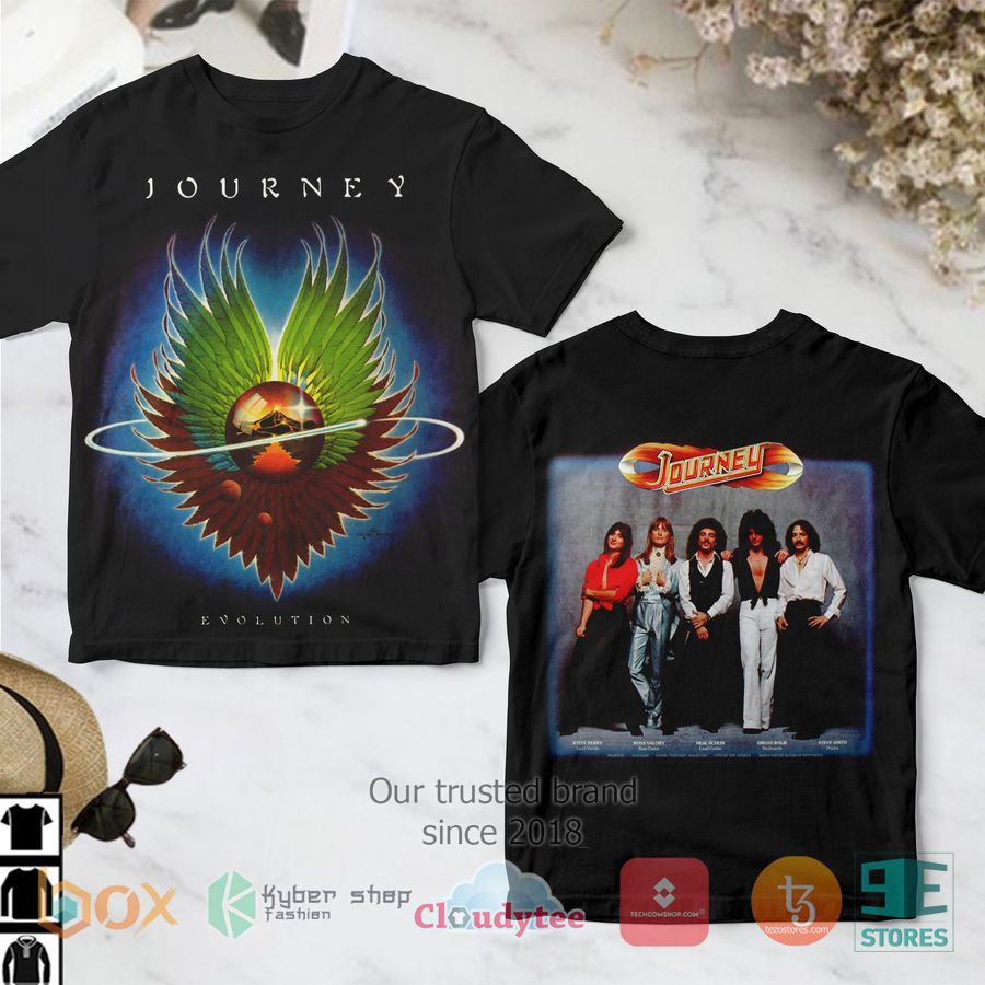 journey band evolution album 3d t shirt 1 89686