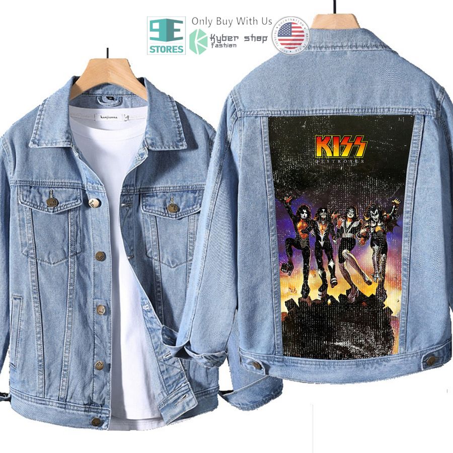 kiss band destroyer album denim jacket 1 84957