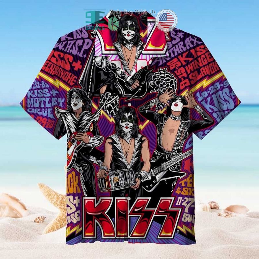 kiss band motley crue hawaiian shirt 1 84182