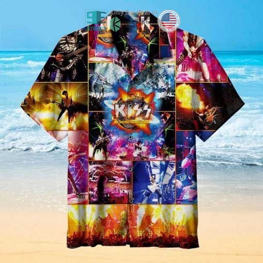 kiss band the show album hawaiian shirt 1 91413