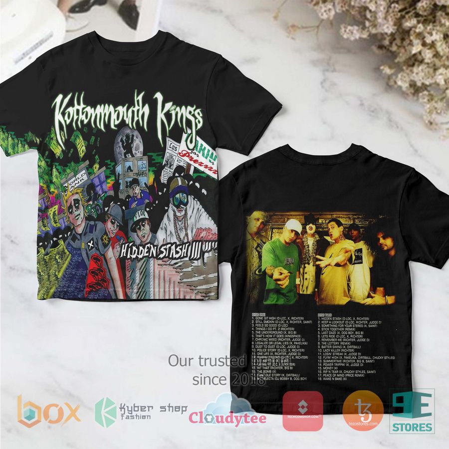 kottonmouth kings band hidden stash iii black album 3d t shirt 1 19744