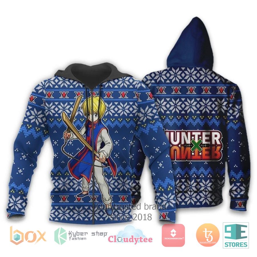 kurapika hunter x hunter anime xmas ugly christmas sweater 2 85012