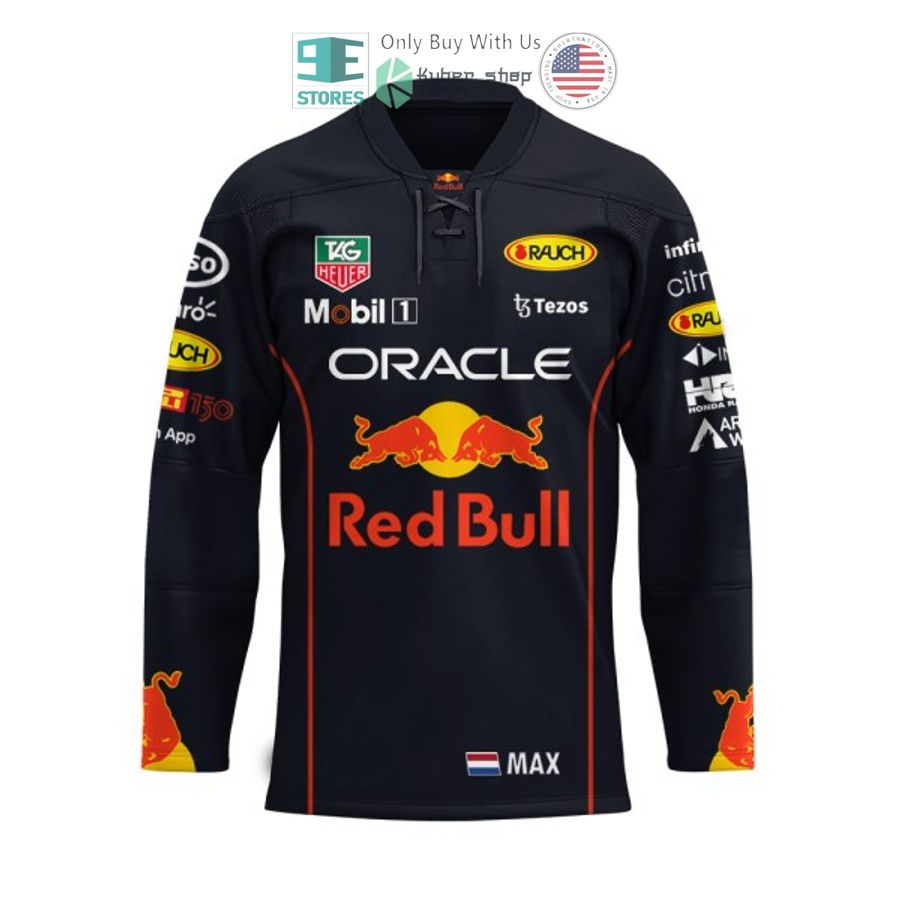 max verstappen oracle red bull hockey jersey 2 29053