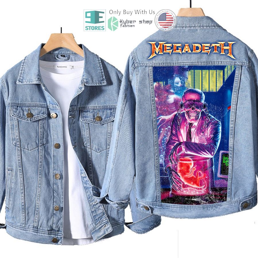 megadeth band hangar 18 album denim jacket 3 74795