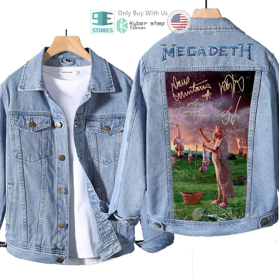 megadeth band youthanasia album denim jacket 3 13996