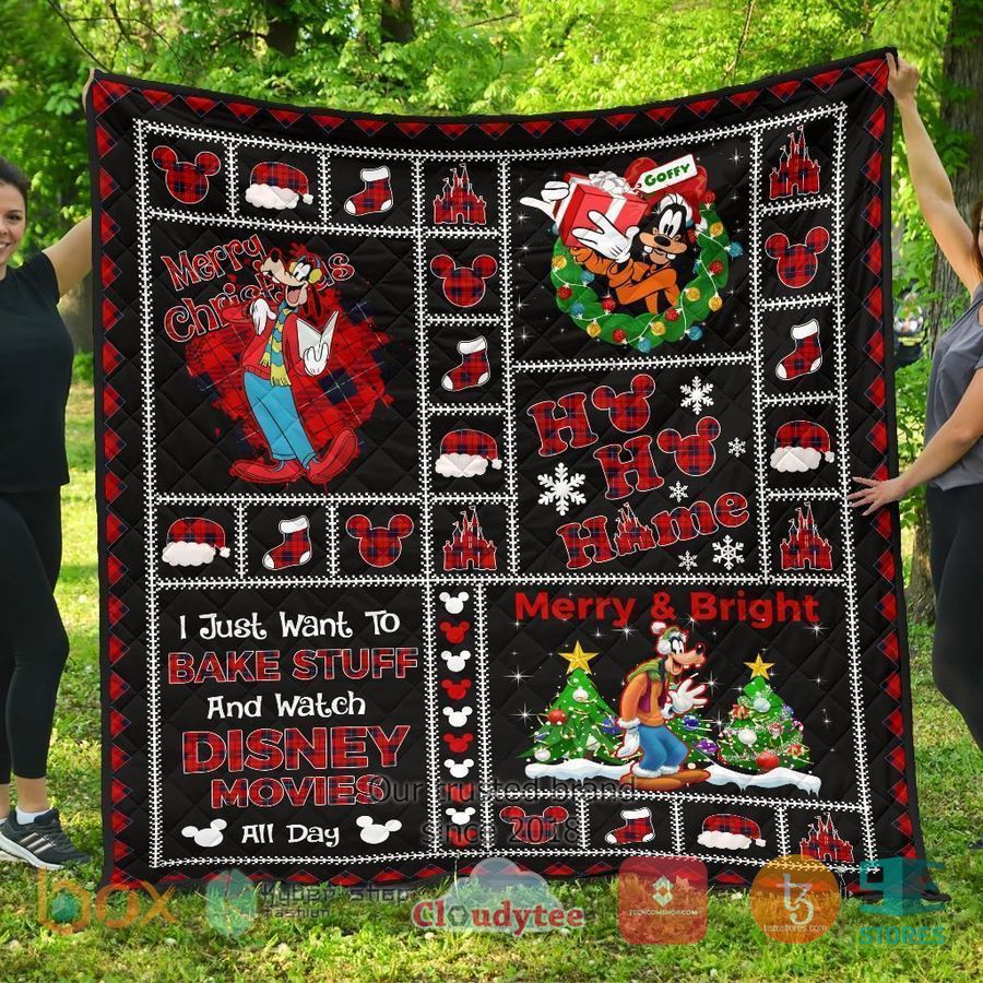 merry christmas goofy xmas disney quilt blanket 2 137