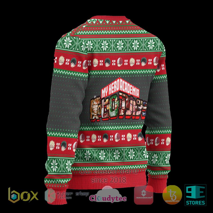 my hero academia anime xmas ugly christmas sweater 2 14653