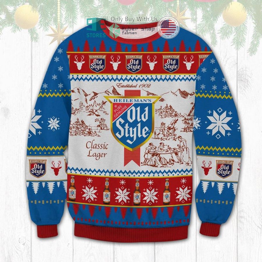 old style classic lager christmas sweatshirt sweater 1 52565