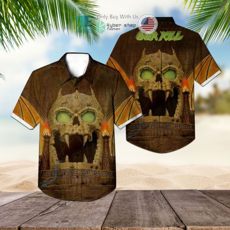 overkill band the years of decay album hawaiian shirt 1 38214