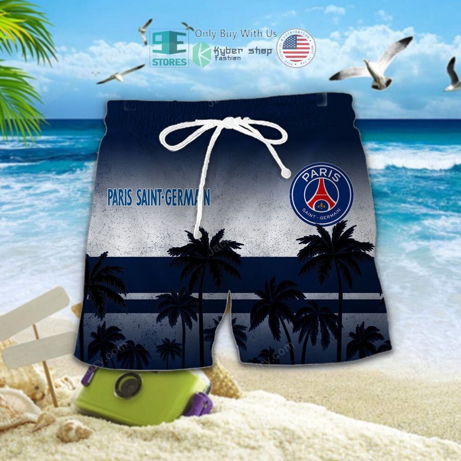 paris saint germain palm tree hawaiian shirt shorts 2 36022