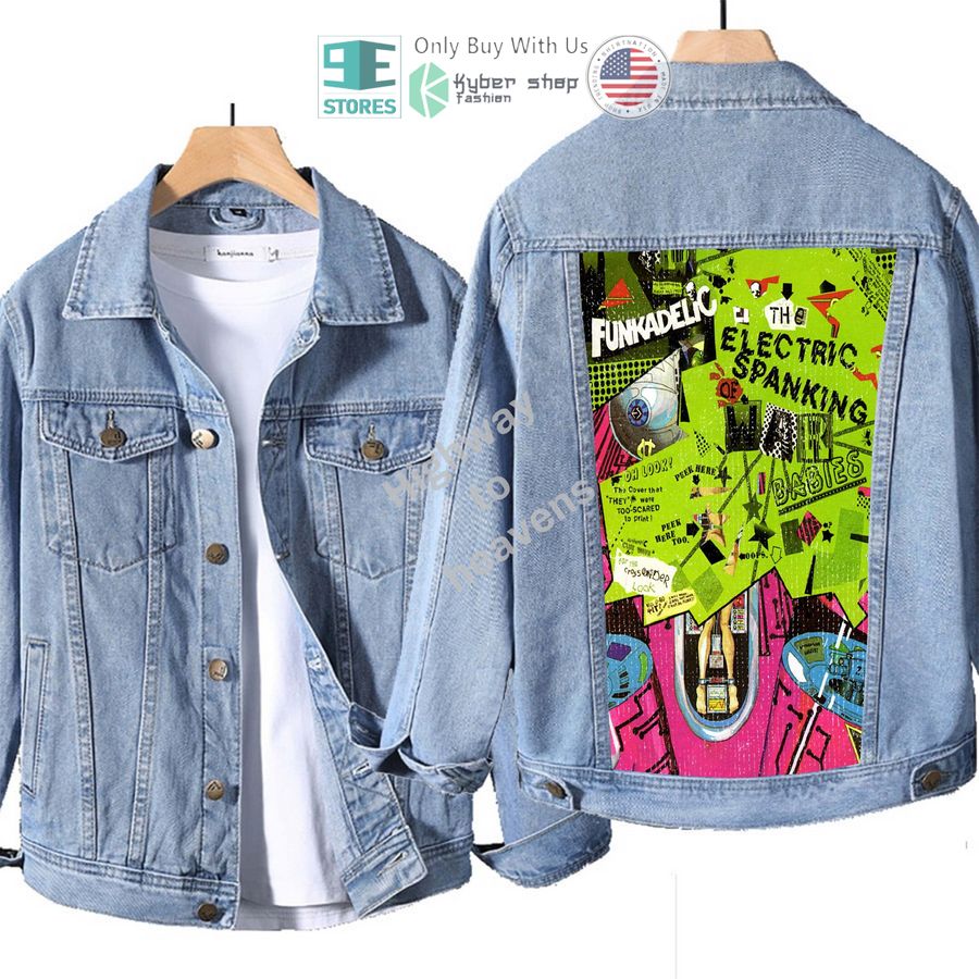 parliament band the electric spanking of war babies album denim jacket 1 7158