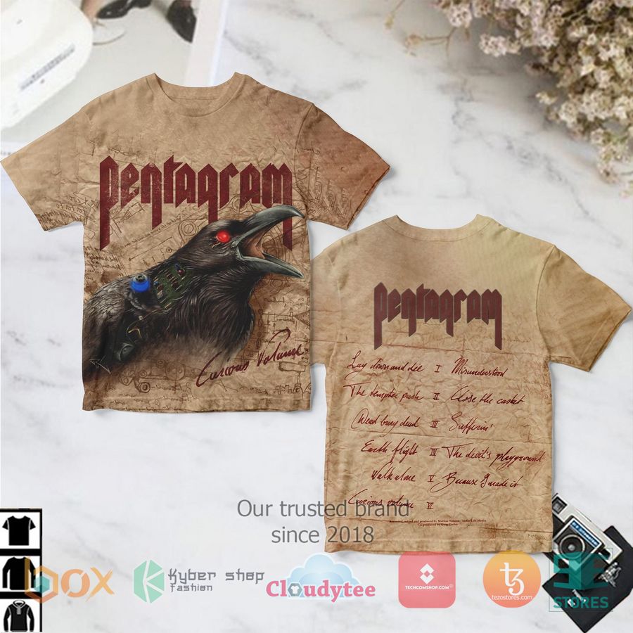 pentagram band curious volume album 3d t shirt 1 74445