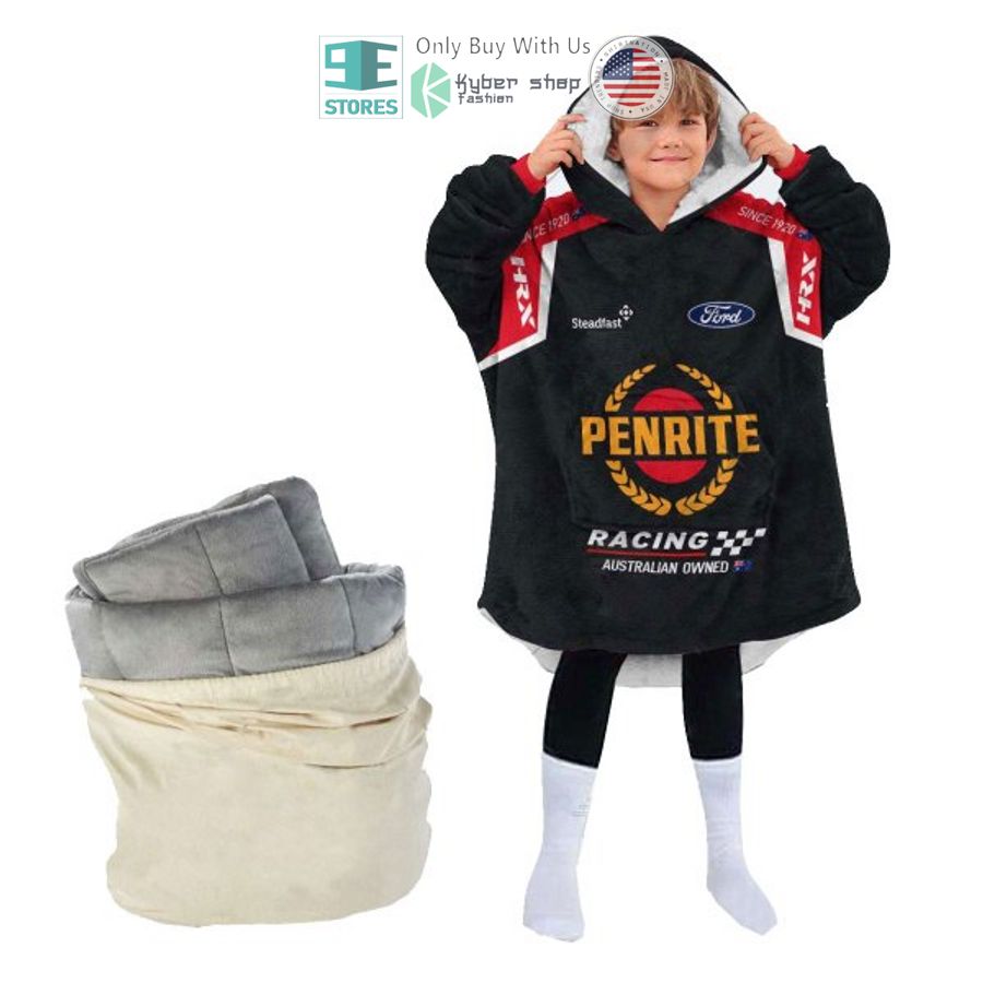 personalise racing australian owned penrite sherpa hooded blanket 1 93248