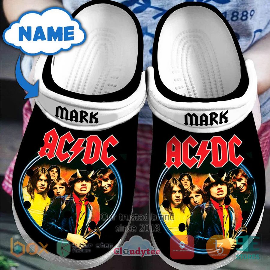 personalized ac dc band crocband clog 1 30698