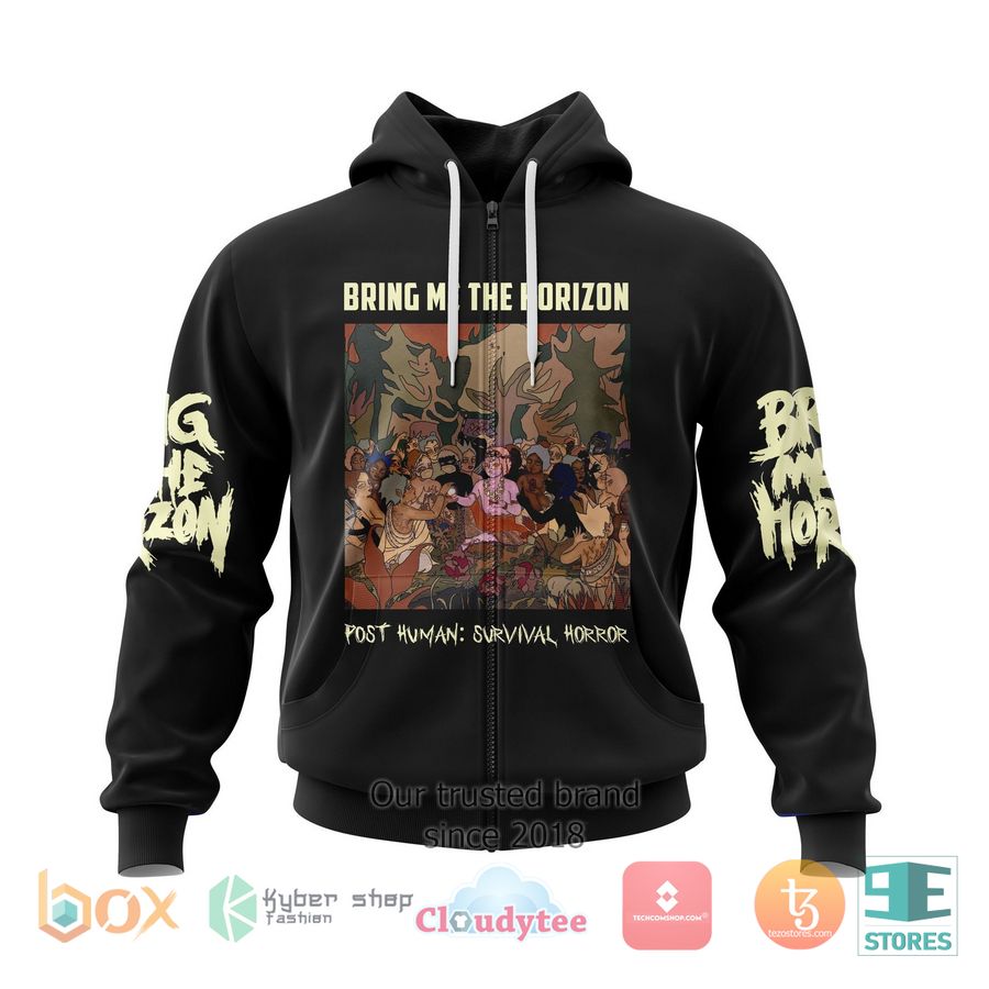 personalized bring me the horizon post human survival horror 3d zip hoodie 1 32515