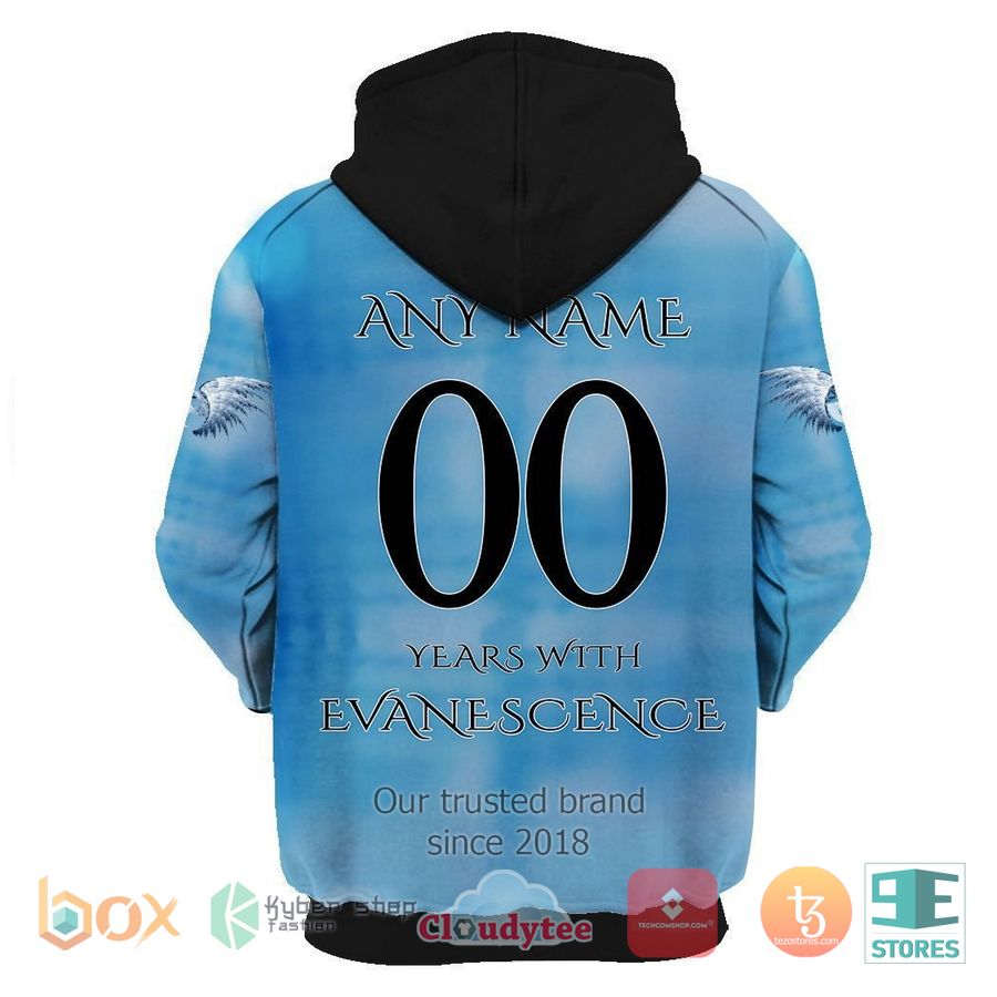 personalized evanescence fallen 3d zip hoodie 2 91686