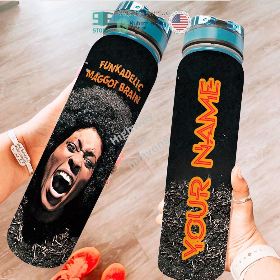 personalized funkadelic band maggot brain album water bottle 1 64294