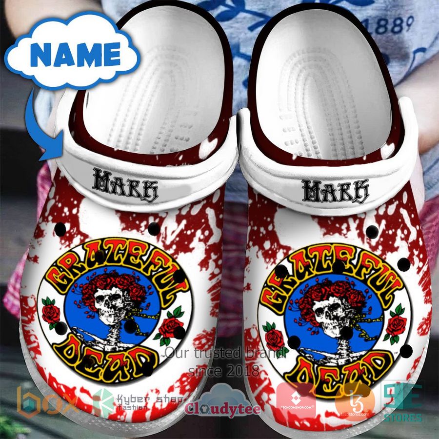 personalized grateful dead band logo crocband clog 1 15404