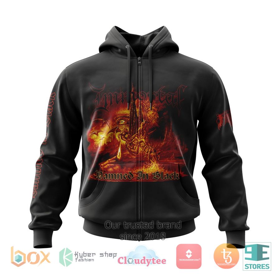 personalized immortal damned in black 3d zip hoodie 1 91013