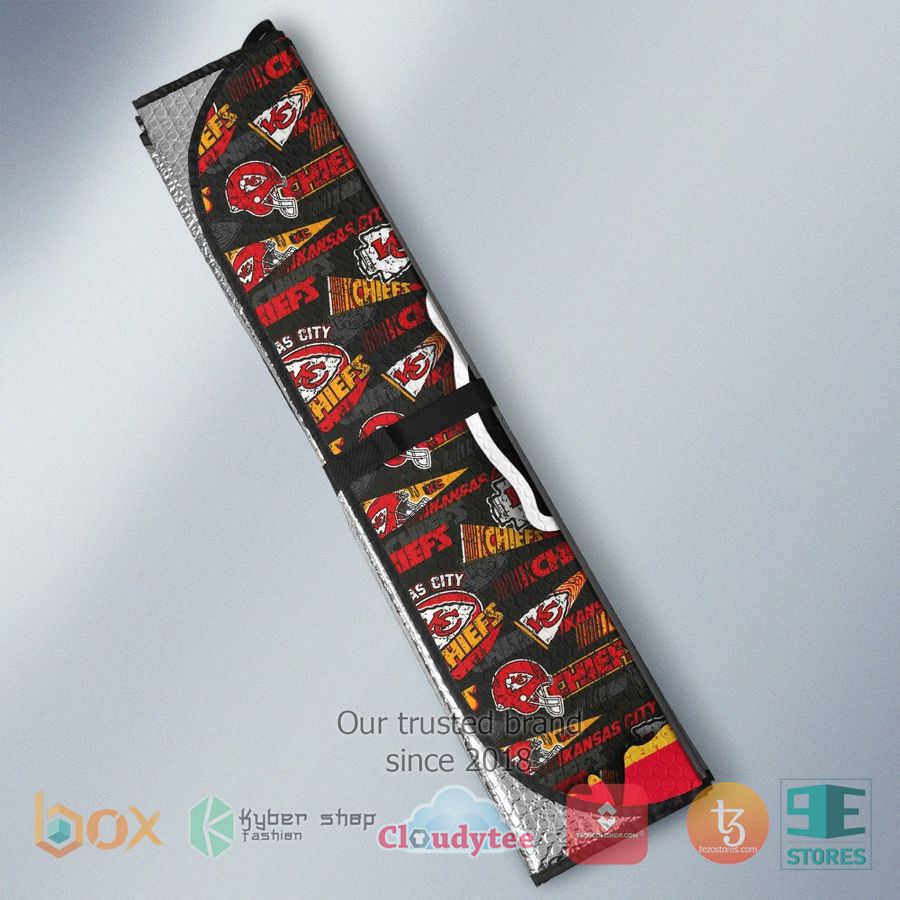 personalized kansas city chiefs custom name car sunshades 2 68485