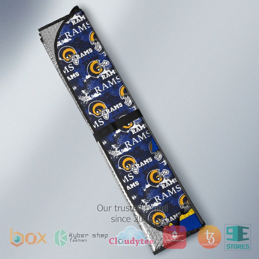 personalized los angeles rams custom name car sunshades 1 2267