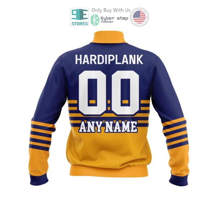 personalized nrl parramatta eels striped bomber jacket 2 63004