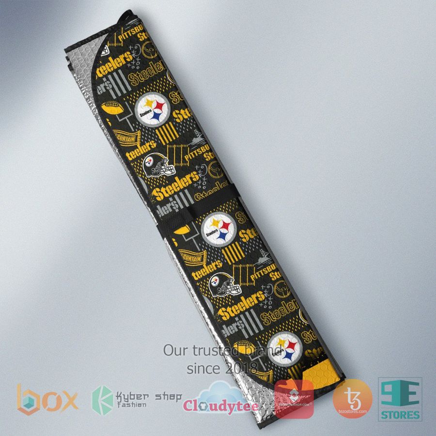 personalized pittsburgh steelers custom name car sunshades 2 65514